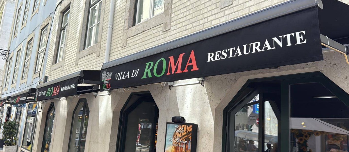 Villa di Roma facade on Rua Áurea, Baixa, Lisbon